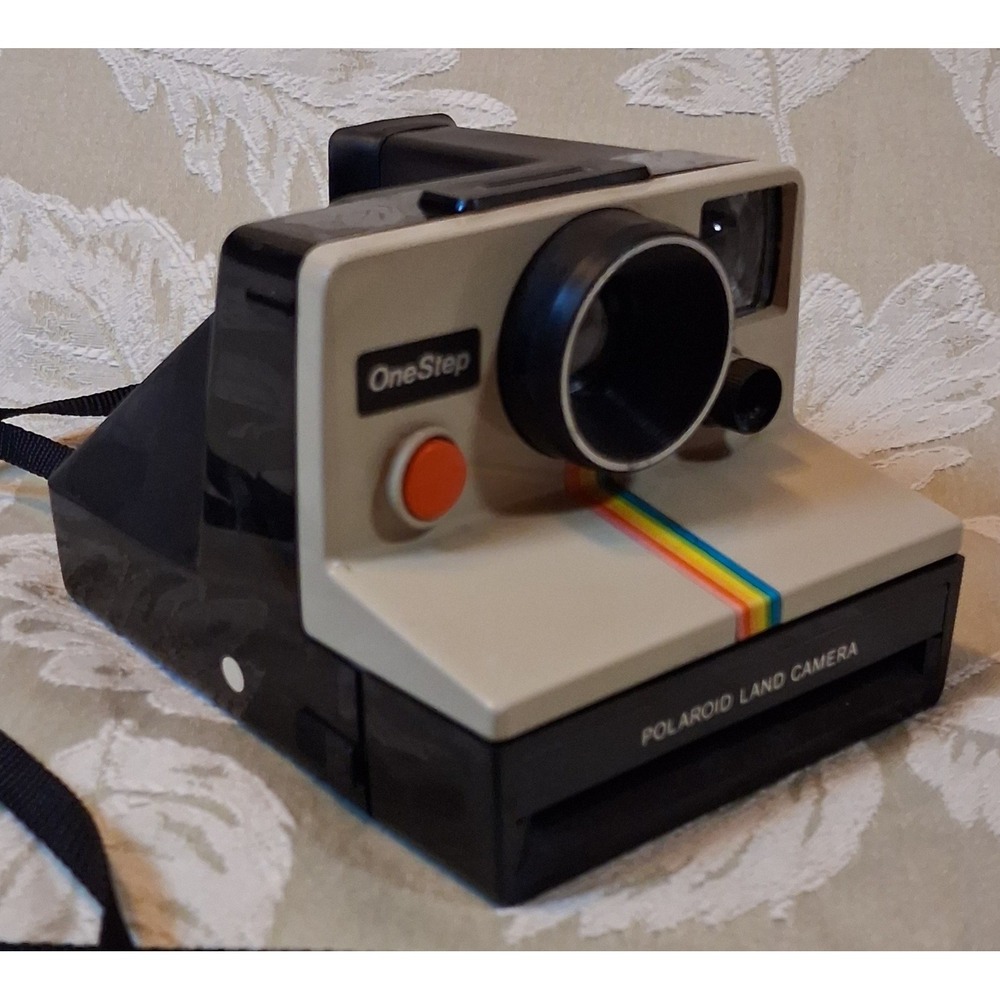 Vintage Polaroid OneStep Land Camera Rainbow Stripe SX-70 Film Untested Repair